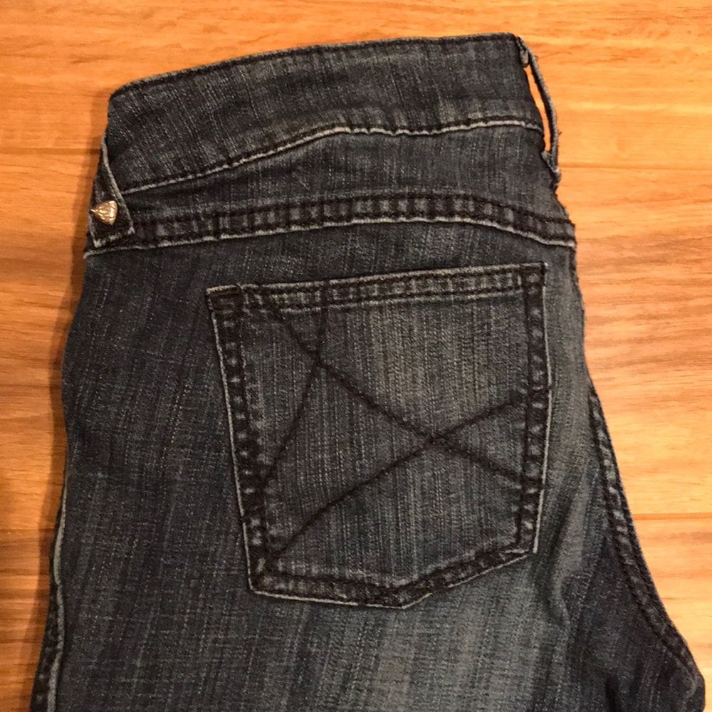Ariat Denim Cowgirl Trouser Jeans Dark Wash SZ 29L